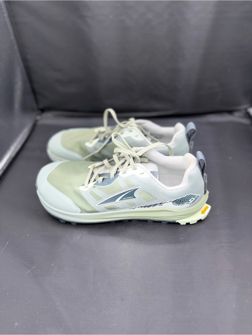 Altra Lone Peak 9+ Trail Running Shoes 10.5 Green Vibram Gorpcore Hiking Sneaker - Picture 8 of 13